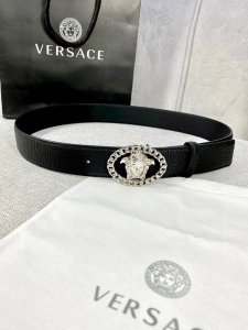 Width: 4.0 Cm Versace All-Over Pattern Belt With The Iconic Versace Medusa Head