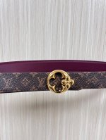Flowergram Reversible Belt: This belt combines Monogram canvas and Monogram embo