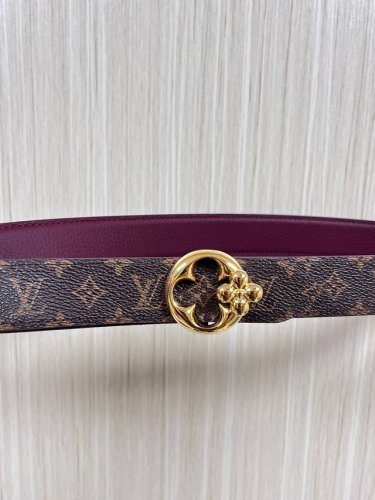 Flowergram Reversible Belt: This belt combines Monogram canvas and Monogram embo