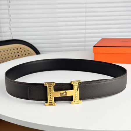 Hermes H Can Be Worn For Business Casual And Formal Wear! 3.8Cm Latest Buckle He - Click Image to Close