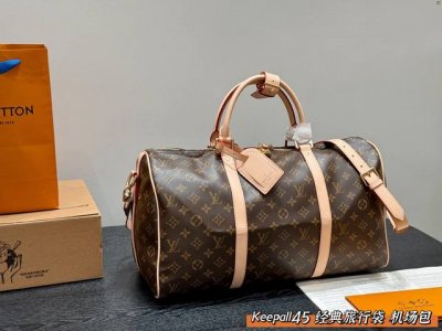 Super cool medium LV Keepall monogram travel bag Lvkeepall's most commonly used
