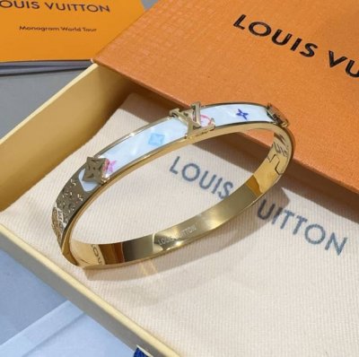 Louis Vuitton official website popular Monogram Lv bracelet Lv old flower veneer