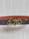 This season's newest belt is crafted from luxurious calfskin and Monogram canvas