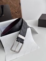 Bv new men's braided belt, handmade Intreccio large plaid woven double-sided Ita