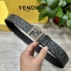 Special Fendi Fendi Counter Same Style Width 4.0Cm Double Ring Reversible Belt F