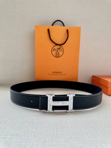 Special Width: 3.8 Hermes - Italian Imported First Layer Palm Print Can Be Match