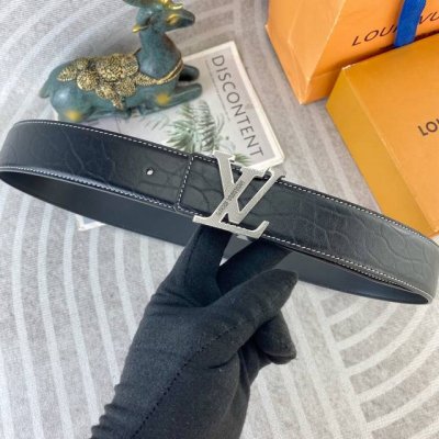 Lv Special Leather Belt Series, Original High-Quality Stainless Steel Buckle, So