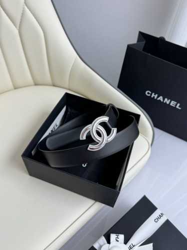 Chanel, Original Factory Precision Electroplated Buckle, Genuine Leather, Width