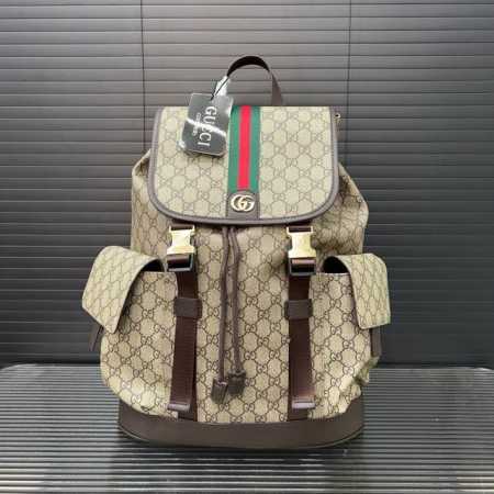 Gucci Gucci printed Double G backpack, unisex backpack, real product photo, orig - Click Image to Close