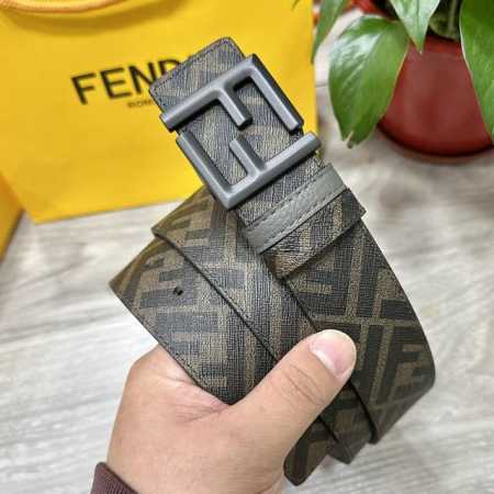 fendi Same Style As Fendi Counters Width 4.0Cm Double Ring Reversible Belt Ff - Click Image to Close