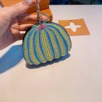 Lv Yayoi Kusama Pumpkin Coin Purse Ornament, Pumpkin Coin Purse 9