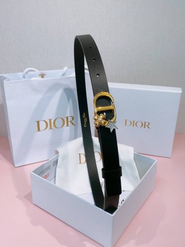 Dior Montaigne Lucky Charms, 20mm Belt Buckle. This model, featuring an aged gol