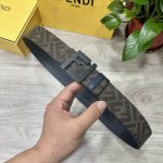 Image Packaging Fendi Fendi Authentic Store Version 4.0Cm Wide Double-Ring Rever