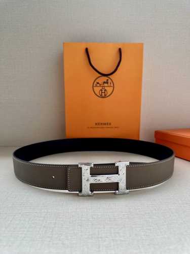 Width:3.8 Hermes-Italy Imported First Layer Palm Print Can Be Matched With Vacuu