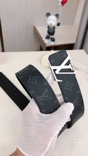 This Double-Sided Belt Features The Iconic Dark Ruthenium Lv Initiales Buckle Wi