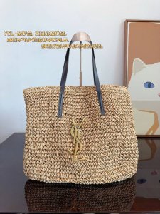 Ysl Yves Saint Laurent woven shopping bagThe texture is very high-endThe capacit