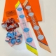 Hermes, celebrity elevator Twilly small silk scarf hair band is detachable and