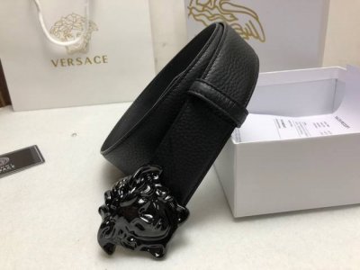 Versace 3.8cm, comes with full packaging box, double-sided imported cowhide leat
