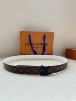 3.0 Width Lv Flowergram Round Double-Sided Belt Reinterprets Louis Vuitton's Cla