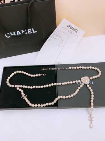 Xiangjia Heart Diamond Pearl Waist Chain Belt Newly purchased in 2025# Pearl Wa - Click Image to Close