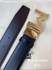 montblanc Montblanc width 3.5cm using top layer cowhide boutique pin buckle head