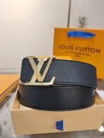 Special Louis Vuitton Men's Premium Quality Belt, 40Mm Width, Featuring A Stainl