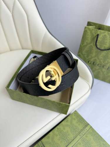 Gucci, Original Precision Electroplated Buckle, Original Italian Leather, 3.7Cm