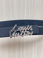 New seasonal style, 3.0mm wide double-sided black imported cowhide leather with