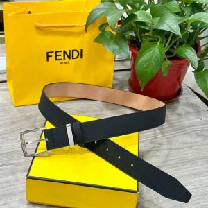 Fendi Fendi width 35mm original imported double-sided top layer cowhide with ori