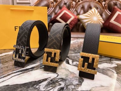 Fendi original quality, logo-shaped wide belt, made of imported original old fl