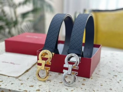 Salvatore Ferragamo 3.5cm high-end custom men's belt, available in your choice o