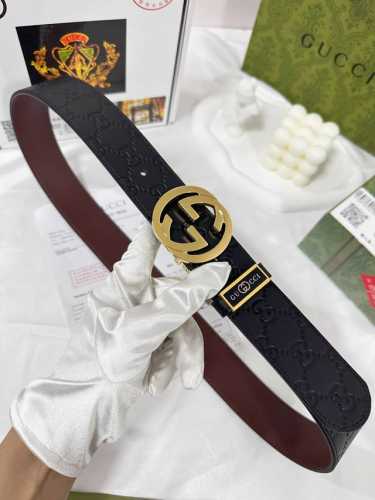 Belt: Gucci.Gucci original Belt: 100% first layer cowhide, guaranteed leather ro