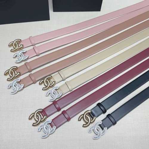 3.0Cm Chanel belt, double-sided top layer cowhide, length: 75.80.85.90.95. .105