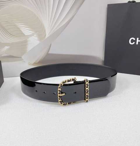 5.0Cm Chanel Belt, Double-Sided Top-Grain Leather, Length: 75.80.85.90.95.100 Cm