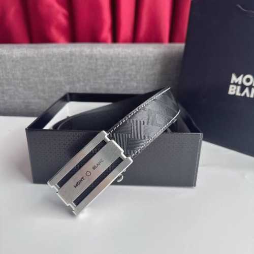 Special Brand: Montblanc's New Imported 3.5Cm Automatic Small Top Layer Cowhide,
