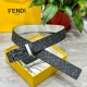Fendi Fendi Authentic Store Version 4.0 Cm Wide Double-Ring Reversible Belt With
