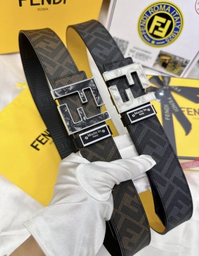 Belt: Fendi. Top-Tier Authentic Replica. Belt: 100% Genuine Top-Grain Cowhide Le
