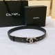 Special Chanel 23P Cc Rhinestone Twist Gold And Silver Logo Buckle. Imported She