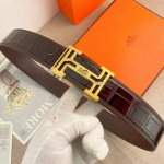 Herm S Special Leather Belt Series, Original Hardware Boutique Stainless Steel B