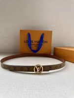 2.0 Width This Lv Iconic Double-Sided Belt Features The Iconic Iconic Buckle, Pe