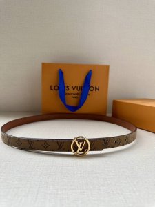 2.0 Width This Lv Iconic Double-Sided Belt Features The Iconic Iconic Buckle, Pe