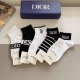 Box of 5 pairs of new Dior calf socks (with packaging)! Pure cotton fabric, tre