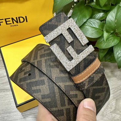 Picture package + 10 Fendi Fendi counter same style width 4.0Cm double ring reve