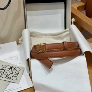 Ewe Women's Belt Pebble leather belt, Anagram buckle*Anchor belt Cm width five-h