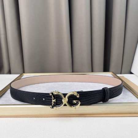Special D&G Belt New Style Fine Copper Hardware Buckle, Original Lizard Pattern - Click Image to Close