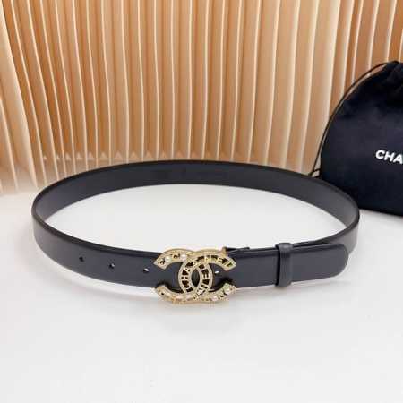 3.0 Cm Chanel Official New Arrival, Double-Sided Top-Grain Cowhide Leather, Leng - Click Image to Close