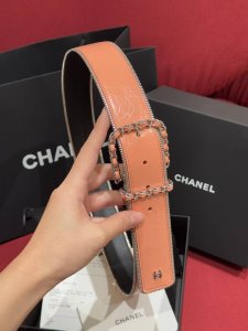 Xiangjia New Women's Belt With Zipper, Double-Sided Top-Grain Leather, This Belt