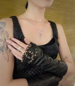 Chanel Women's Hot Selling Fingerless Long Gloves with Extended Sleeves, Importe