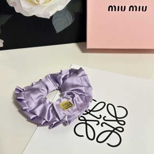 Special single with full set packaging Miumiu Miu Miu popular silk hair band, co