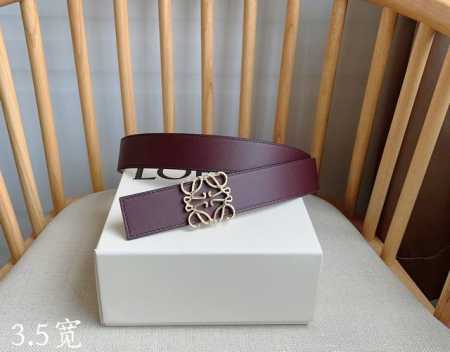 Loewe Latest Belt From Loewe Counters Made Of Smooth Cow Leather Double-Sided Be - Click Image to Close